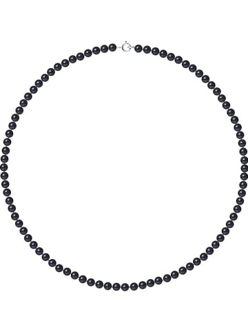 Pearline Parelketting donkerblauw - (L)42 cm