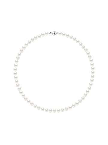 Mitzuko Naszyjnik perłowy w kolorze białym - dł. 42 cm
