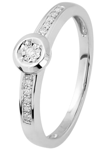 DYAMANT Witgouden ring met diamanten