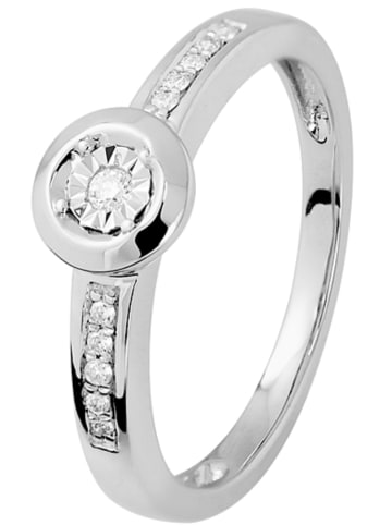 DYAMANT Witgouden ring met diamanten