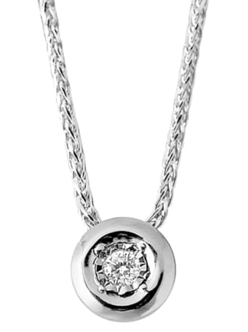 DYAMANT Witgouden ketting met diamanten hanger - (L) 42 cm