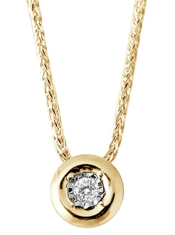 DYAMANT Gouden ketting met diamanten hanger - (L) 42 cm