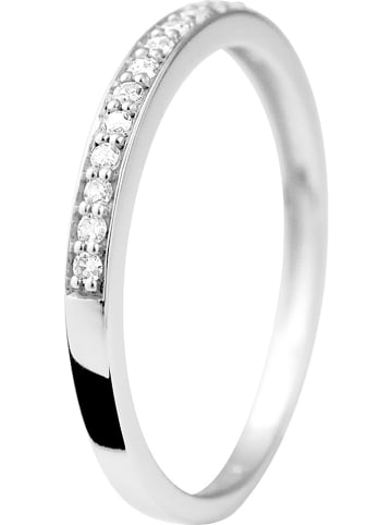 DYAMANT Witgouden ring met diamanten