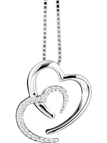 DYAMANT Witgouden ketting met diamanten - (L)42 cm