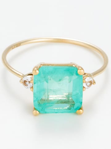 L instant d Or Gouden ring "Espoir" met edelstenen