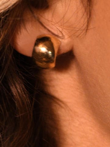 L instant d Or Gold-Creolen "Carré d'or"