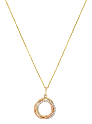 L instant d Or Gouden hanger "Cercle Trio"