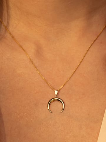 L instant d Or Gouden hanger "Demi lune"