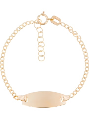 L instant d Or Gouden armband "Ovale" met sierelement