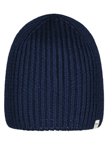 Barts Wełniana czapka "Peoria" w kolorze granatowym