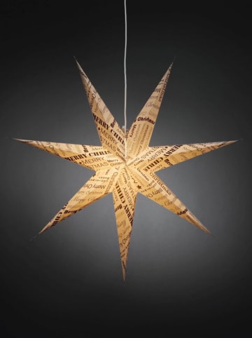 Konstsmide Papierstern in Weiß