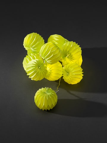 Konstsmide LED-lichtslinger "Neongroene lampions" warmwit - (L)5 m