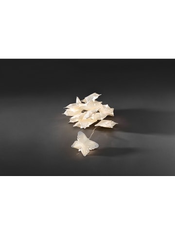 Konstsmide LED-Dekolichterkette "Papierschmetterlinge" in Weiß