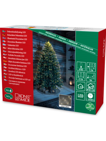 Konstsmide Ledlichtketting "Druppellametta" warmwit - (L)7,7 cm