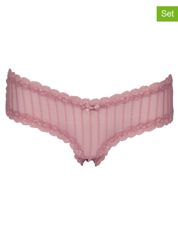Hunkemöller 3-delige set: slips mintgroen/oudroze/lichtroze