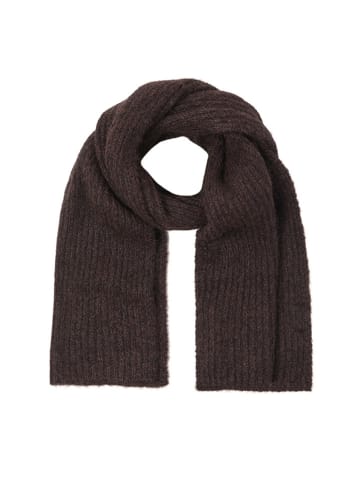 TATUUM Szal w kolorze ciemnobrązowym - 175 x 36 cm