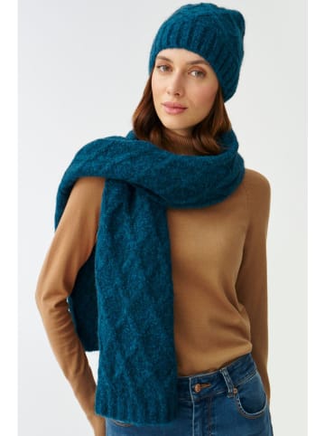 TATUUM Schal "Brifil" mit Wollanteil in Dunkelblau - (L)170 x (B)42 cm