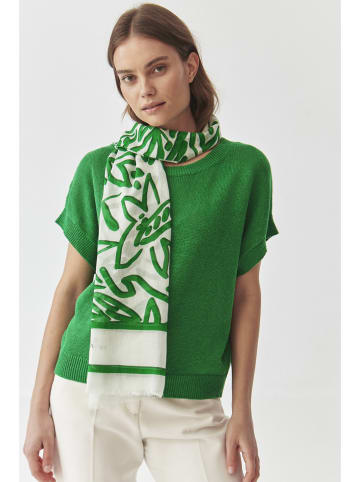 TATUUM Szal w kolorze biało-zielonym - 180 x 98 cm