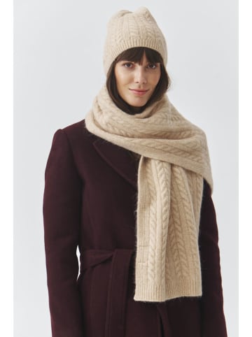 TATUUM Szal "Topi" w kolorze beżowym - 168 x 35 cm