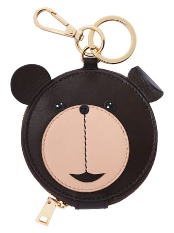 TATUUM Leder-Schlüsselanhänger "Briki" in Schwarz/ Beige