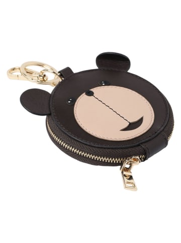 TATUUM Leder-Schlüsselanhänger "Briki" in Schwarz/ Beige