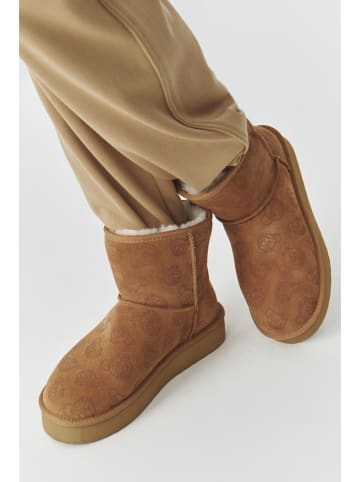 TATUUM Skórzane botki w kolorze jasnobrązowym