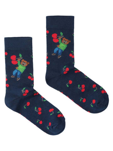 TATUUM Skarpety w kolorze granatowym ze wzorem