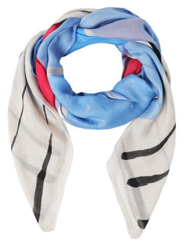 TATUUM Doek "Lilifi" crème/lichtblauw - (L)90 x (B)90 cm