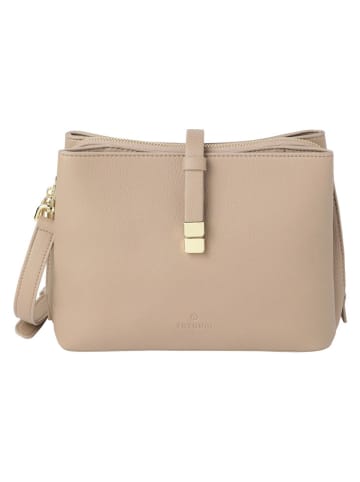 TATUUM Torebka "Eriko" w kolorze beżowym - wys. 18 cm