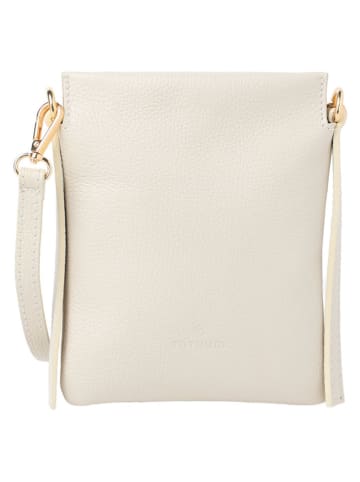TATUUM Skórzana torebka "Zoja" w kolorze kremowym - 16,5 x 20 cm