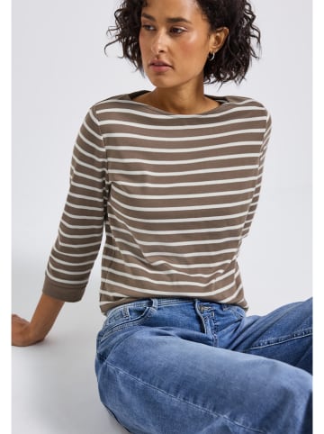 Cecil Longsleeve taupe/wit