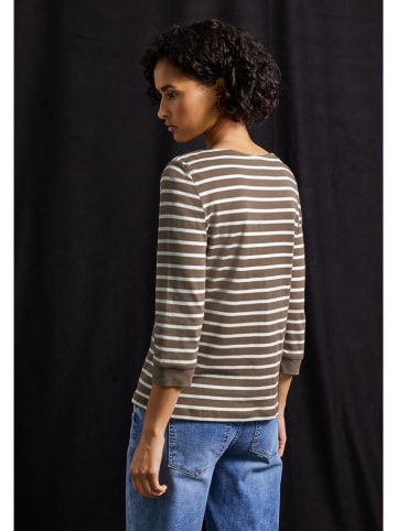 Cecil Longsleeve taupe/wit