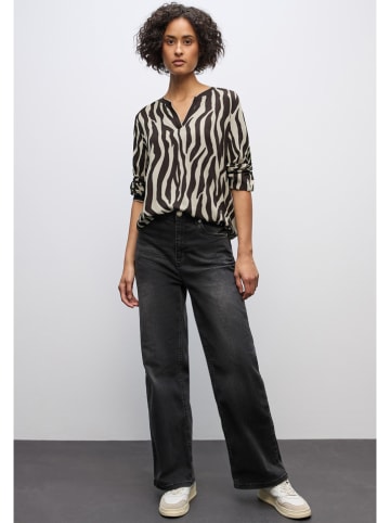 Cecil Blouse lichtgrijs/zwart