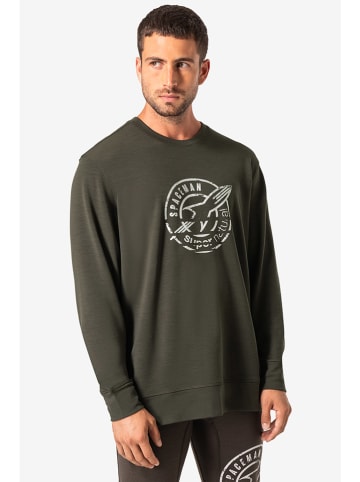 super.natural Sweatshirt "Space260 Crew" kaki