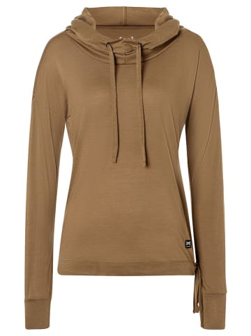 super.natural Hoodie "Funnel" lichtbruin