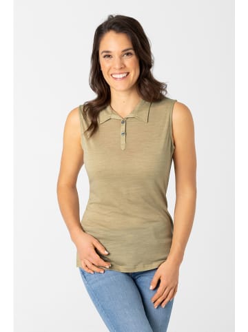 super.natural Poloshirt in Khaki