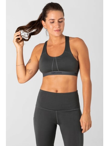 super.natural Sport-BH "Feel Good" in Grau - Medium