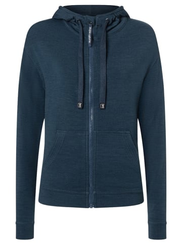 super.natural Sweatjacke "Solution" in Dunkelblau