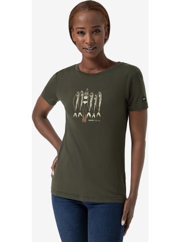 super.natural Shirt "Copper Sardine" kaki