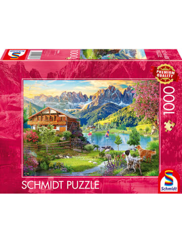 Schmidt Spiele 1.000tlg. Puzzle "Erholung in den Dolomiten" - ab 14 Jahren
