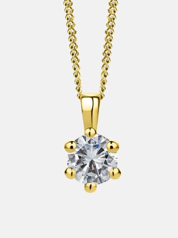 Revoni Gouden ketting met diamanten hanger - (L)45 cm