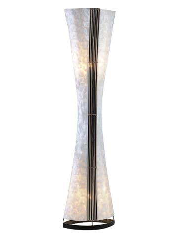Paul Neuhaus Lampa stojąca "Abuja" w kolorze biało-czarnym - wys. 150 cm