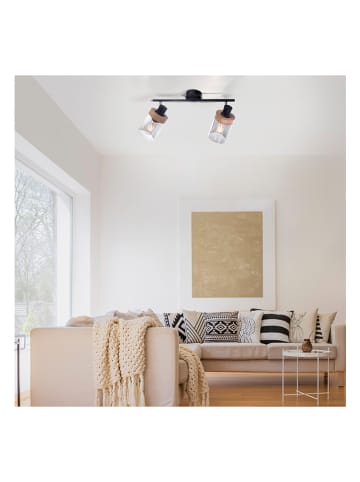 Just Light Wandlamp "Pasqual" zwart - (B)64 x (H)24 cm