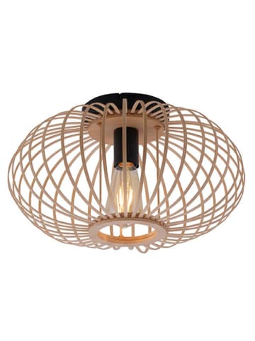 JUST LIGHT. Lampa sufitowa "Raccon" w kolorze brązowym - wys. 23 x Ø 40 cm