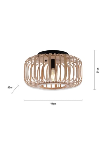 Just Light Lampa sufitowa w kolorze jasnobrązowym - wys. 24 x  Ø 40 cm