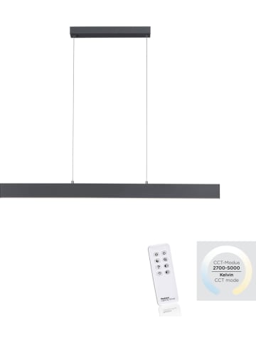 Just Light Lampa wisząca LED w kolorze antracytowym - 121 x 120 cm