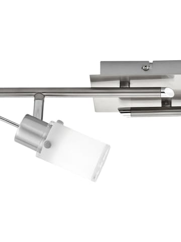 Just Light Ledplafonnière "Max" zilverkleurig - (B)80 x (D)22 cm