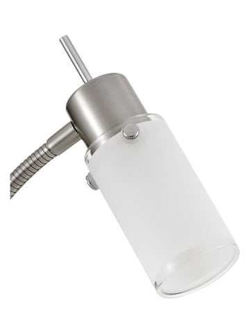 Just Light Lampa stołowa LED "Max" w kolorze srebrnym - wys. 37 cm