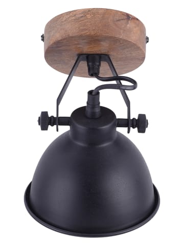 Just Light Deckenleuchte "Samia" in Schwarz - (B)16,5 x (T)15 cm