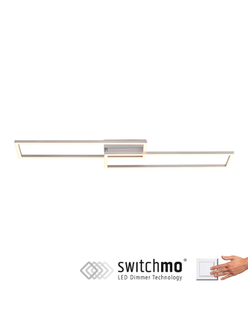 Just Light LED-Deckenleuchte in Silber - (B)92 x (H)22 cm